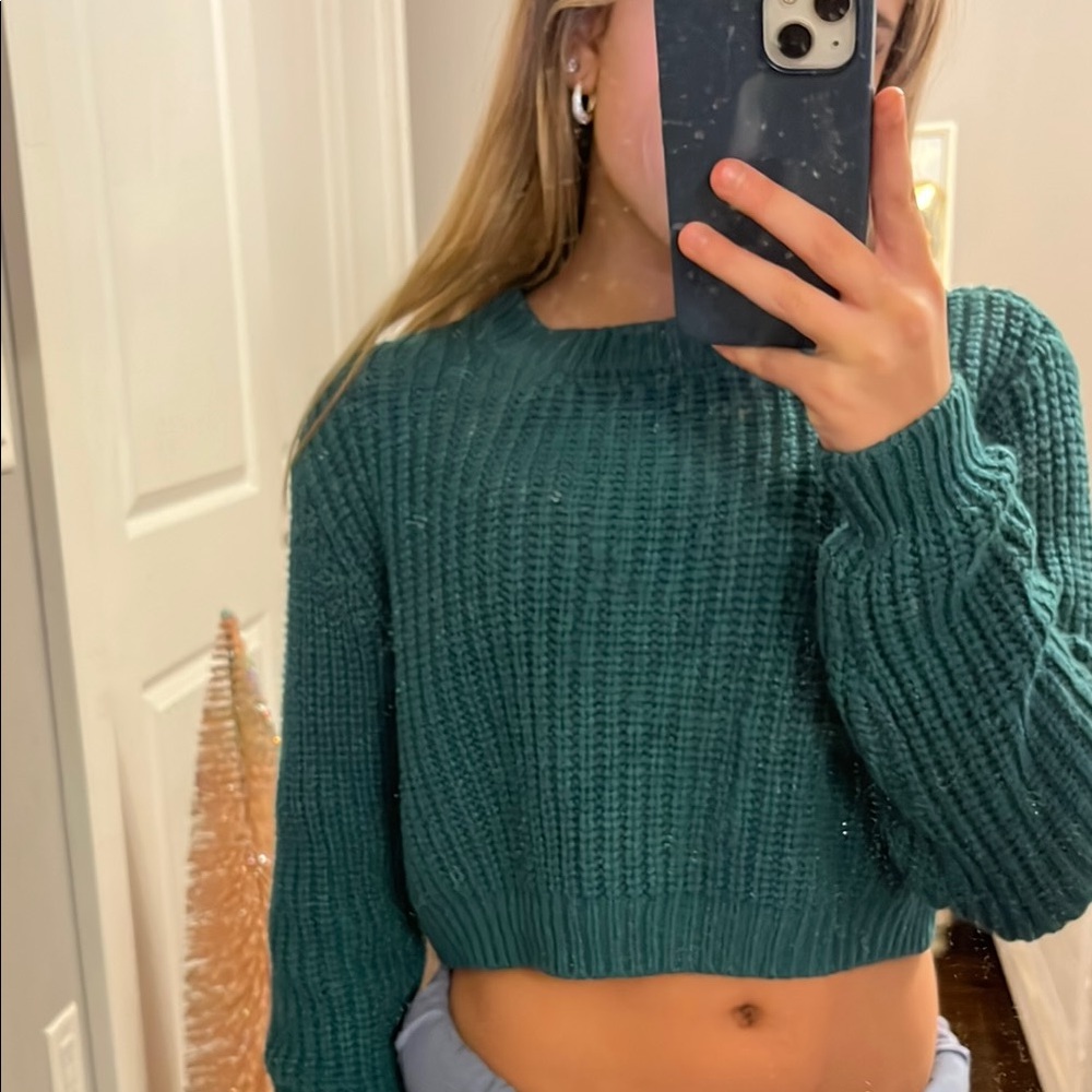 Green Knit Sweater